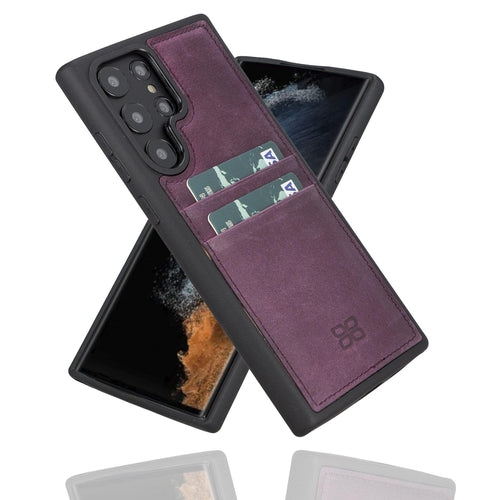 Samsung Galaxy S22 Series Genuine Leather Slim Back Cover Case with
