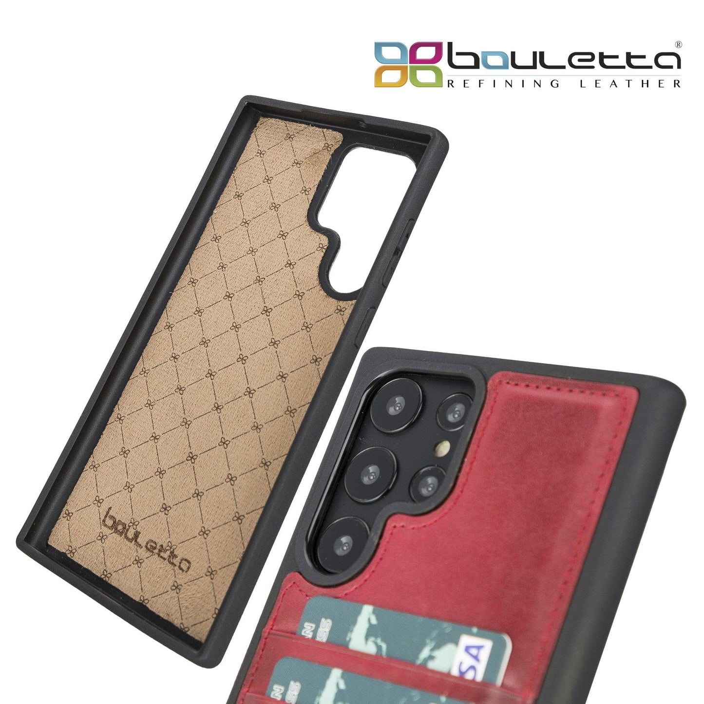 Samsung Galaxy S22 Series Genuine Leather Slim Back Cover Case with
