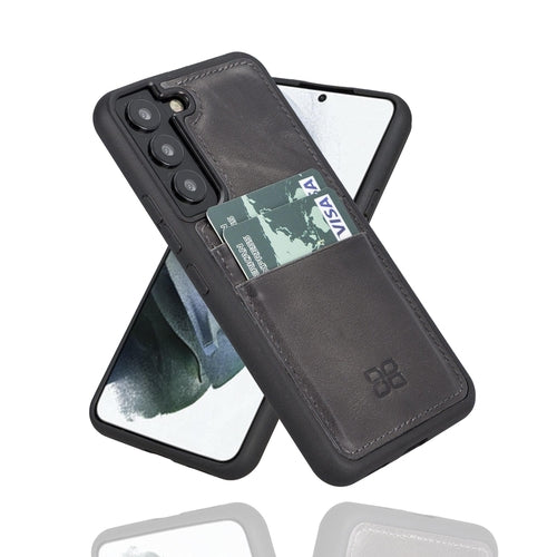 Samsung Galaxy S22 Series Genuine Leather Slim Back Cover Case with