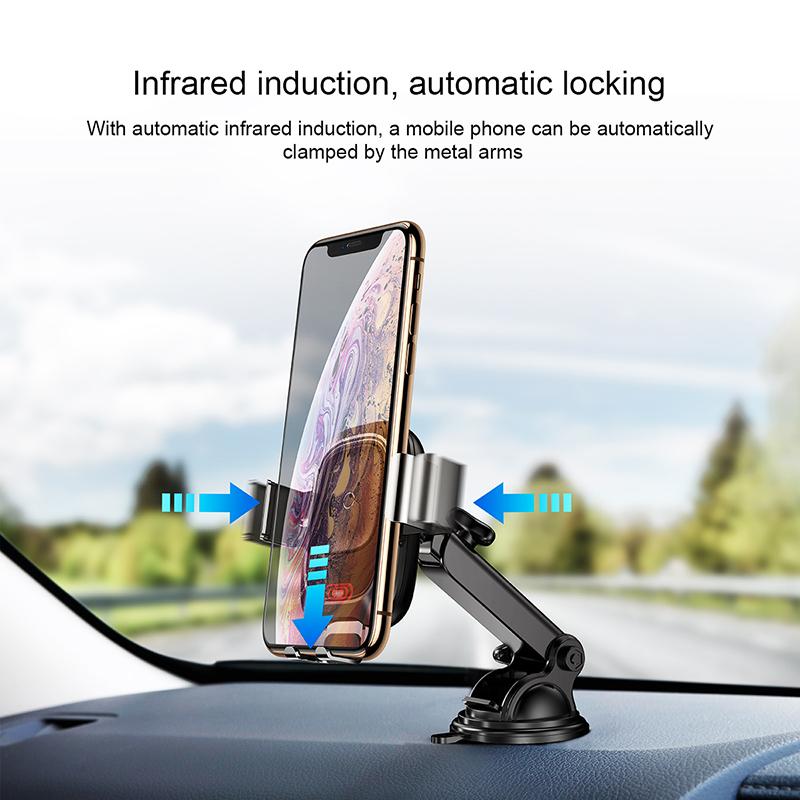Qi Car Wireless Charger For iPhone 11 Pro XS Max Samsung S10