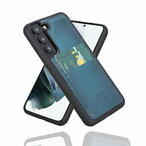 Samsung Galaxy S22 Series Genuine Leather Slim Back Cover Case with
