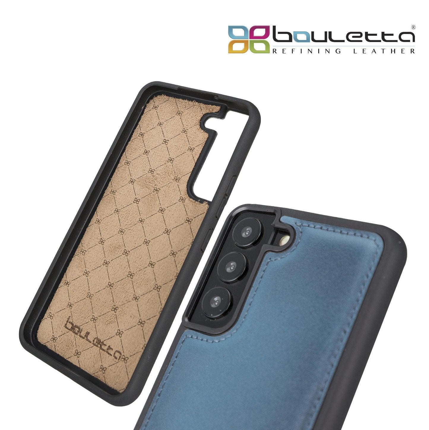 Samsung Galaxy S22 Series Genuine Leather Slim Back Cover Case with
