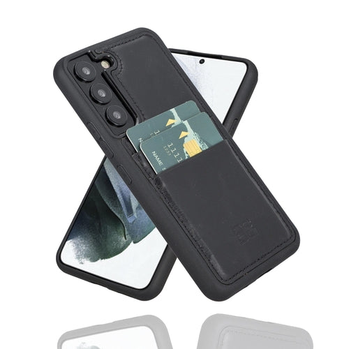 Samsung Galaxy S22 Series Genuine Leather Slim Back Cover Case with