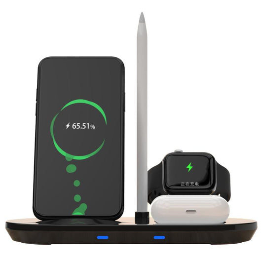 Multi-functional QI wireless charger station 3 in 1 base for Phone,